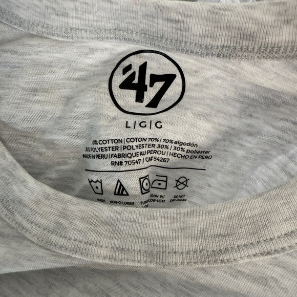 47 Brand 2024 World Series Men's New York Yankees Shirt size Large Grey New - Picture 4 of 5